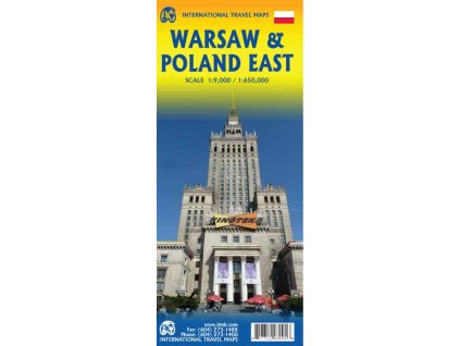 mapa Warsaw & Poland East 1/9t.-1/650t. ITM