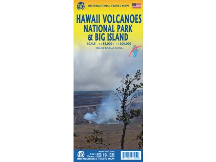mapa Hawaii Volcanoes NP & Big Island 1:85t. /1:200t. voděodolná ITM