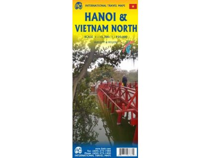 mapa Hanoi 1:14 t., Vietnam North 1:925 t