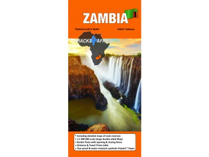 mapa Zambia 1:1 mil