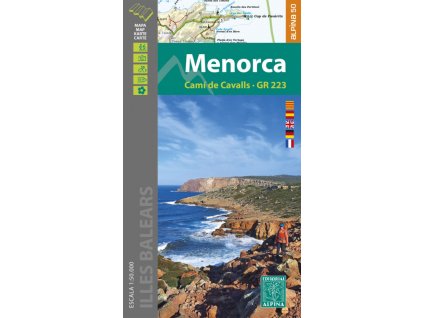 mapa Menorca, GR223 - Cami de Cavalls 1:50 t.