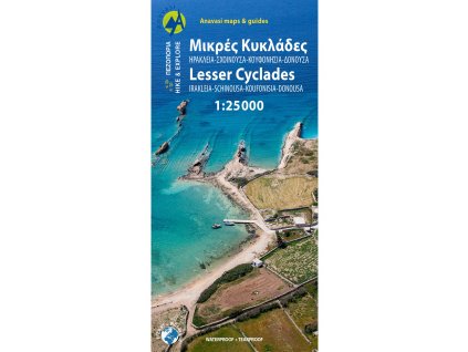 mapa Cyclades lesser Irakleia-Schinousa-Koufonisia 1:25 t. voděodolná