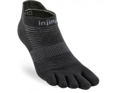 Injinji ponožky RUN no show - černá (Velikost L)