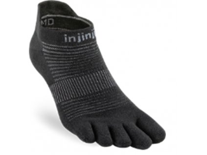 Injinji ponožky RUN no show - černé