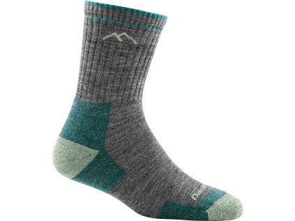 Darn Tough ponožky HIKER MICRO CREW Midweight Merino - dámské - světle šedé (Velikost L)