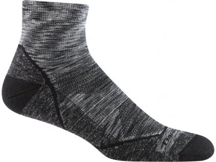 Darn Tough ponožky LIGHT 1/4 QUARTER Lightweight Merino - pánské - černé (Velikost L)