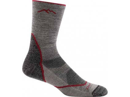Darn Tough ponožky LIGHT HIKER MICRO CREW Lightweight Merino - pánské - šedé (Velikost L)