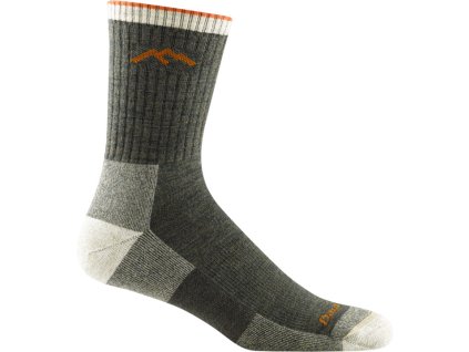 Darn Tough ponožky HIKER MICRO CREW Midweight Merino - pánské - zelené (Velikost L)