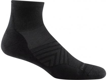 Darn Tough ponožky RUN 1/4 ULTRA Lightweight Merino - pánské - černé