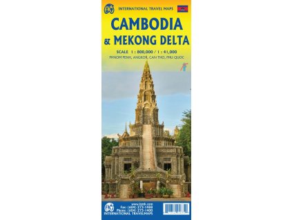 mapa Cambodia-Mekong Delta 1:800-1:410 t. ITM