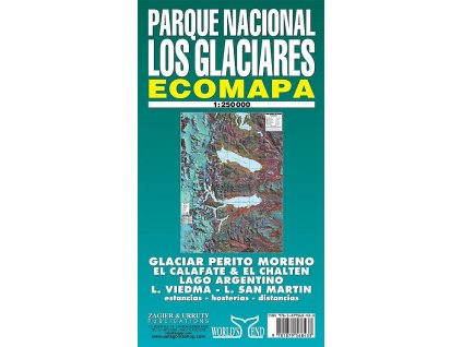 mapa Parque Nacional los Glaciares