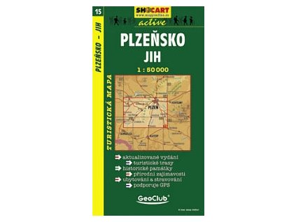 Plzeňsko,  jih (turistická mapa č. 15)