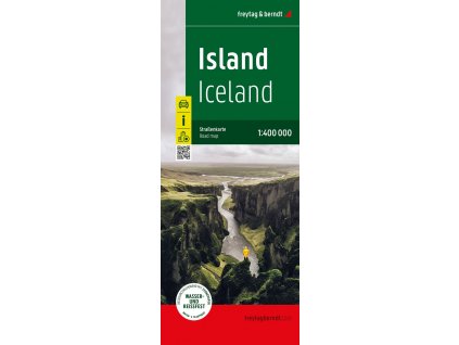 Island 1/400 tis., voděodolná mapa