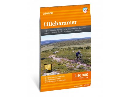 mapa Lillehammer - Turkart 1:50 t.