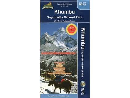 mapa Khumbu, Sagarmatha National Park