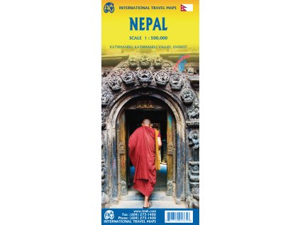 mapa Nepal (Nepál) 1:530 t.   ITM - nové vydání