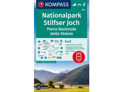 Stelvio, Stilfser Joch, národní park (Kompass - 072) - nové vydání