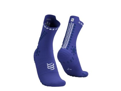 Compressport ponožky Pro Racing Trail - modrá (Velikost S)