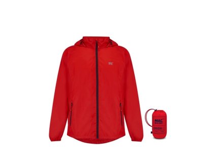 Mac In A Sac Origin Packable Waterproof Jacket, Red (Velikost 0)