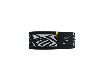 Compressport opasek Free Belt Pro - černá/bílá (Velikost M/L)