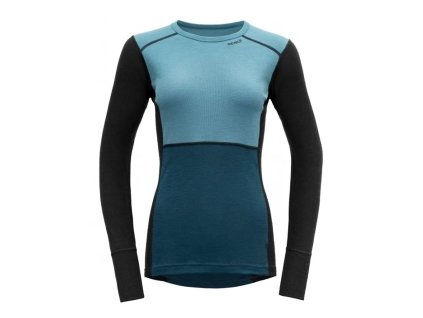 Devold Merino 190 LAUPAREN tričko dlouhý rukáv - dámské - modrá (Velikost L)