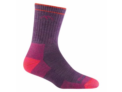 Darn Tough ponožky HIKER MICRO CREW Midweight Merino - dámské - fialové (Velikost L)