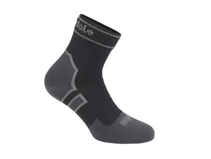 BRIDGEDALE kotníkové nepromokavé ponožky Storm Lightweight - černé (Velikost S)