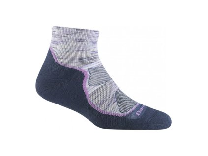Darn Tough ponožky LIGHT HIKER 1/4 Lightweight Merino - dámské - modré/fialové (Velikost M)