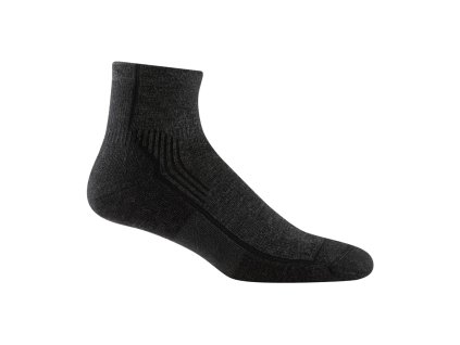 Darn Tough ponožky HIKER 1/4 Midweight Merino - pánské - černé (Velikost L)