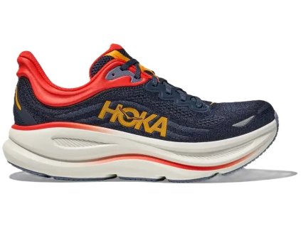 Hoka BONDI 9 - pánská - tmavě fialová/červená (Velikost 42)