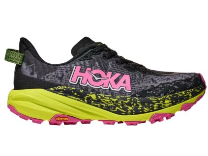 Hoka SPEEDGOAT 6 - dámská - černá/zelená/růžová (Velikost 37 1/3)