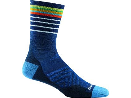 Darn Tough ponožky RUN MICRO CREW ULTRA Lightweight Merino - pánské - modré (Velikost L)