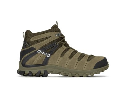 AKU Alterra Lite GTX - pánská kožená - khaki zelená/černá (Velikost 45)