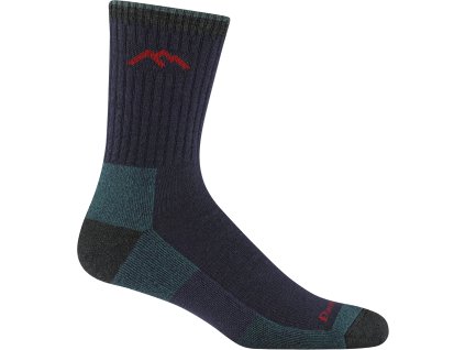 Darn Tough ponožky HIKER MICRO CREW Midweight Merino - pánské - tmavě fialové (Velikost L)