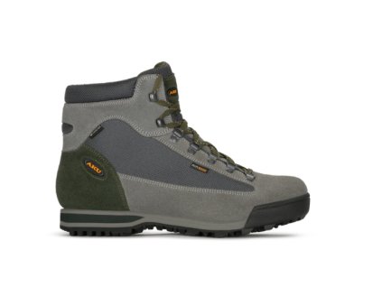 AKU Slope Micro GTX - pánská kožená - šedá/tmavě zelená (Velikost 42)