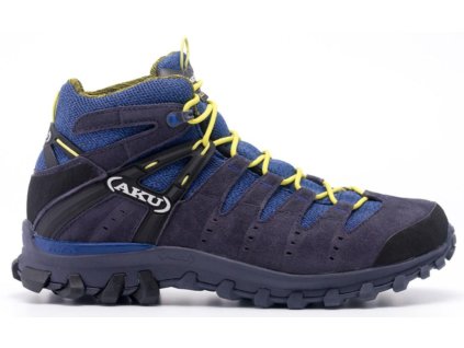 AKU Alterra Lite GTX Mid - pánská kožená - tmavě modrá/šedá (Velikost 45)