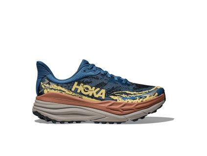 Hoka STINSON 7 - pánská - modrá/oranžová (Velikost 42)