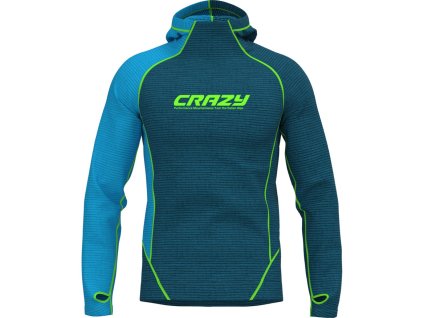 Crazy mikina Director - pánská - modrá/tmavě modrá/zelená (Velikost L)