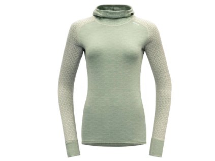 Devold mikina Kvitegga Merino 230 Hoodie - dámská - zelená (Velikost L)