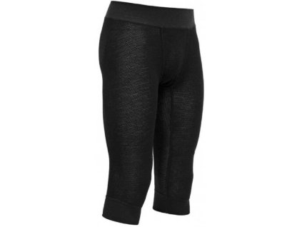 DEVOLD spodky 3/4 Wool Mesh 190 - pánské - černé (Velikost L)