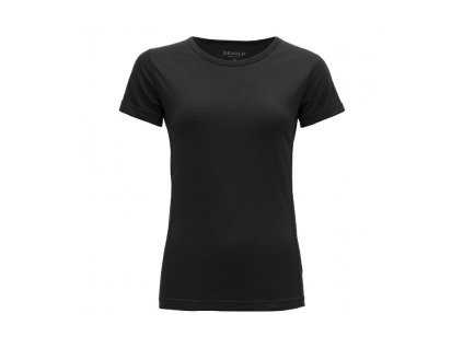 Devold tričko Breeze Merino 130 krátkým rukáv - dámské - černé (Velikost L)
