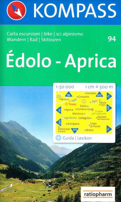 Édolo, Aprica (Kompass - 94) - turistická mapa