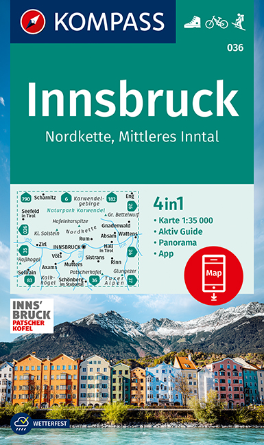 Innsbruck a okolí (Kompass - 036) - turistická mapa