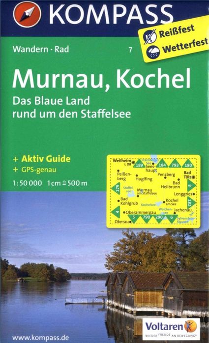 Murnau, Kochel, Staffelsee (Kompass - 7) - turistická mapa