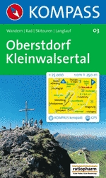 Oberstdorf, Kleinwalsertal (Kompass - 03) - turistická mapa