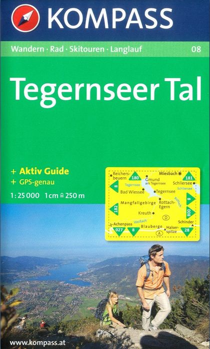 Tegernseer Tal (Kompass - 08) - turistická mapa