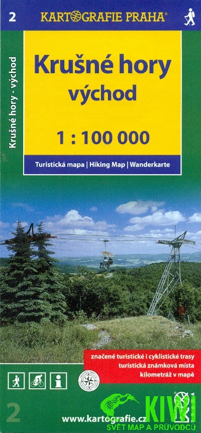 Kartografie Praha mapa Krušné hory - východ 1:100 t., vydání 2011