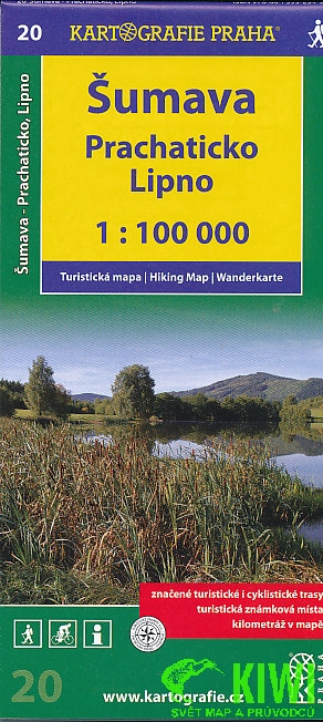 Kartografie Praha mapa Šumava,Prachaticko,Lipno 1:100 t., vydání 2013