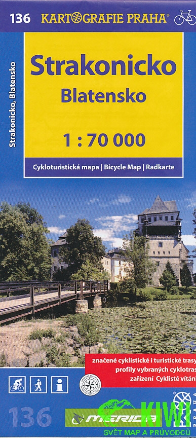 Kartografie Praha cyklomapa Strakonicko, Blatensko 1:70 t., 2. vydání 2012