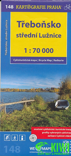 Kartografie Praha cyklomapa Třeboňsko, střední Lužnice 1:70 t., 4. vydání 2015